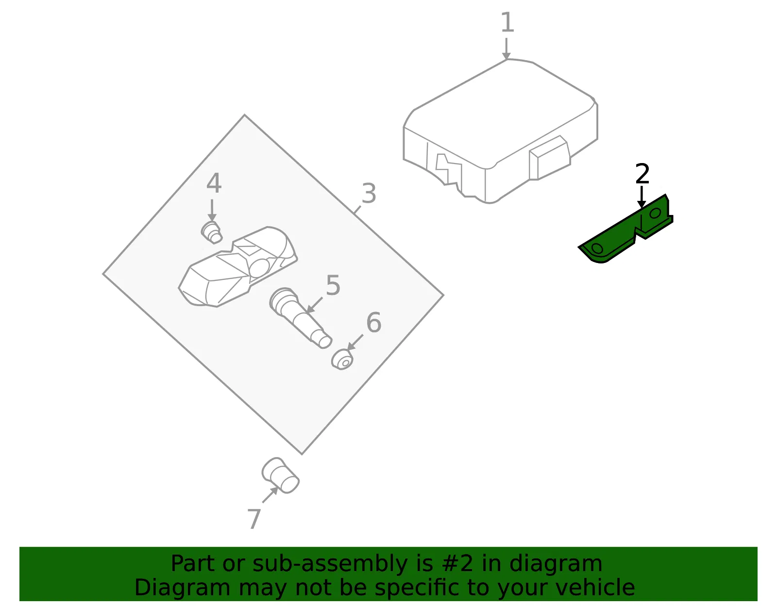 Module Mount Bracket - Kia (95800 2G110) - view 4